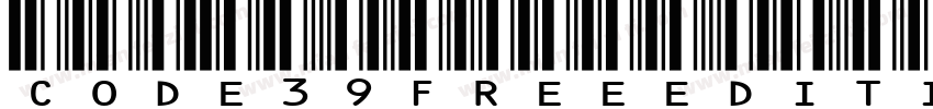 Code 39 free edition字体转换